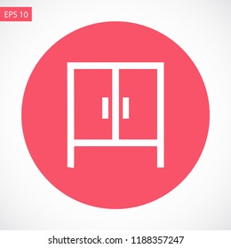 cupboard vector icon 10 eps