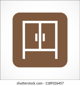 cupboard vector icon 10 eps