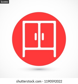 cupboard vector icon 10 eps