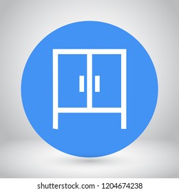 cupboard vector icon 10 eps
