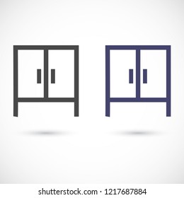 cupboard vector icon 10 eps