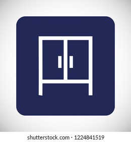 cupboard vector icon 10 eps