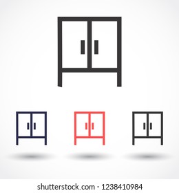 cupboard vector icon 10 eps