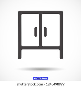 cupboard vector icon 10 eps
