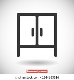 cupboard vector icon 10 eps