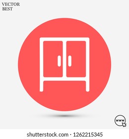 cupboard vector icon 10 eps