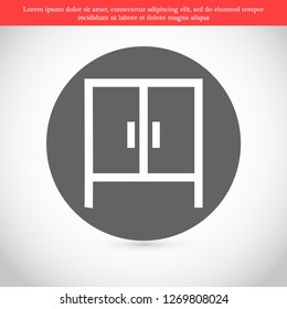 cupboard vector icon 10 eps