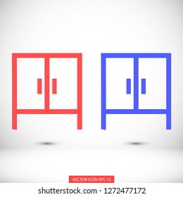 cupboard vector icon 10 eps