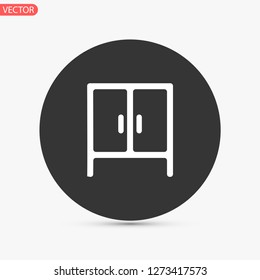 cupboard vector icon 10 eps