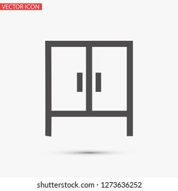 cupboard vector icon 10 eps