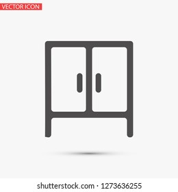 cupboard vector icon 10 eps