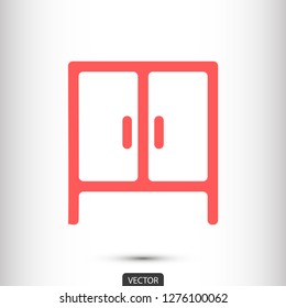 cupboard vector icon 10 eps