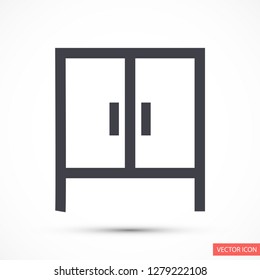 cupboard vector icon 10 eps