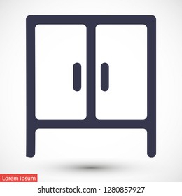 cupboard vector icon 10 eps