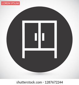 cupboard vector icon 10 eps