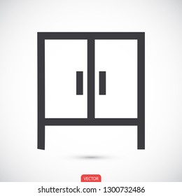 cupboard vector icon 10 eps