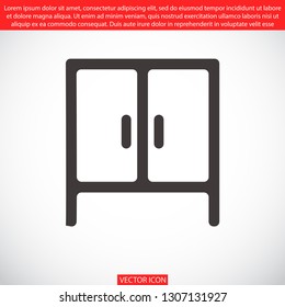 cupboard vector icon 10 eps