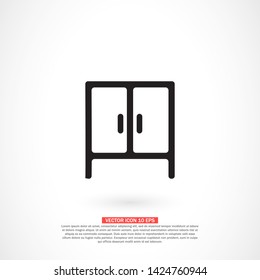 cupboard vector icon 10 eps , Lorem ipsum Flat design