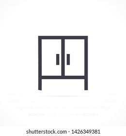 cupboard vector icon 10 eps , Lorem ipsum Flat design