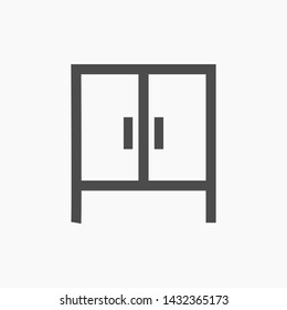 cupboard vector icon 10 eps , Lorem ipsum Flat design