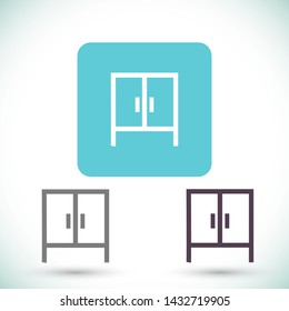 cupboard vector icon 10 eps , Lorem ipsum Flat design