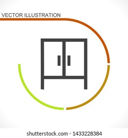 cupboard vector icon 10 eps , Lorem ipsum Flat design