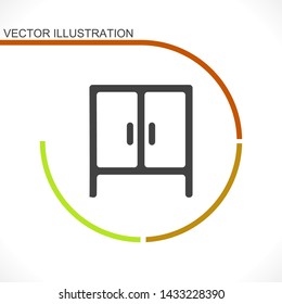 cupboard vector icon 10 eps , Lorem ipsum Flat design
