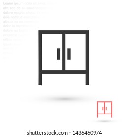 cupboard vector icon 10 eps , Lorem ipsum Flat design