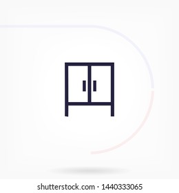 cupboard vector icon 10 eps , Lorem ipsum Flat design