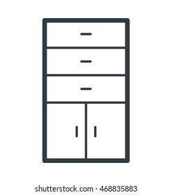 Cupboard Vector Icon