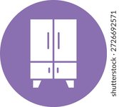 Cupboard Vector Icon Design Illustration