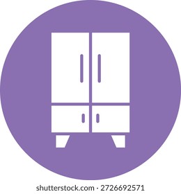 Cupboard Vector Icon Design Illustration