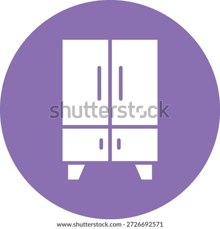 Cupboard Vector Icon Design Illustration