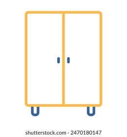 Cupboard vector icon. Graph symbol for furniture, web site and apps design, logo, app, UI