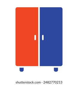 Icono de Vector de Armario. Símbolo gráfico para muebles, diseño de Sitio web y App, logotipo, App, UI