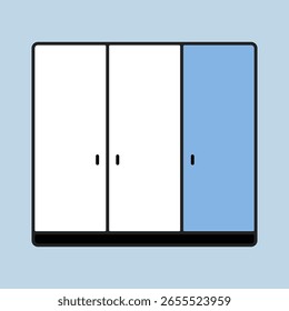 Icono de Vector de armario. Símbolo del gráfico para el diseño de los muebles, del Sitio web y de los App, logotipo, App, UI