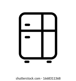 Cupboard vector icon. Trendy flat ui sign design, graphic pictogram. Logo illustration