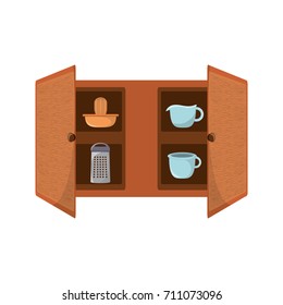 cupboard  vector illustration