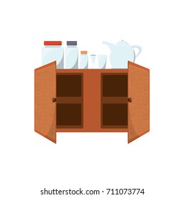 cupboard  vector illustration