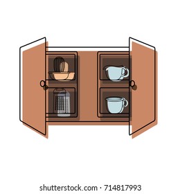 cupboard  vector illustration