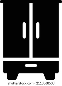 Cupboard Vector illustration on a transparent background.Premium quality symmbols.Glyphs vector icon for concept and graphic design.