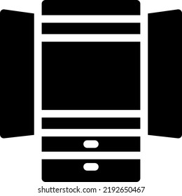 cupboard  Vector illustration on a transparent background. Premium quality symmbols. Glyphs vector icons for concept and graphic design.