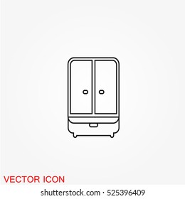 Cupboard wardrobe icon