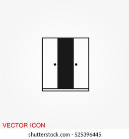 Cupboard wardrobe icon