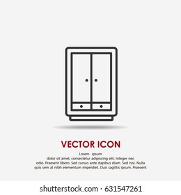 Cupboard wardrobe icon