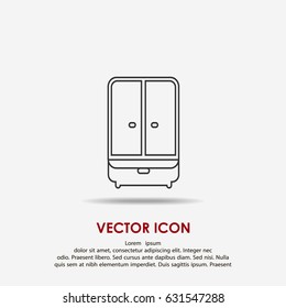 Cupboard wardrobe icon