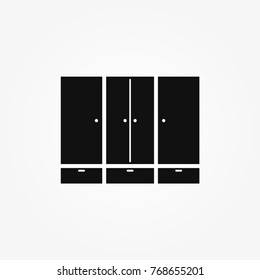 Cupboard wardrobe icon