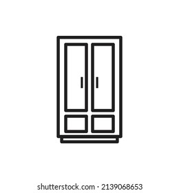 cupboard wardrobe for website graphic resource, presentation, symbol