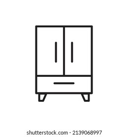 cupboard wardrobe for website graphic resource, presentation, symbol