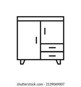 cupboard wardrobe for website graphic resource, presentation, symbol